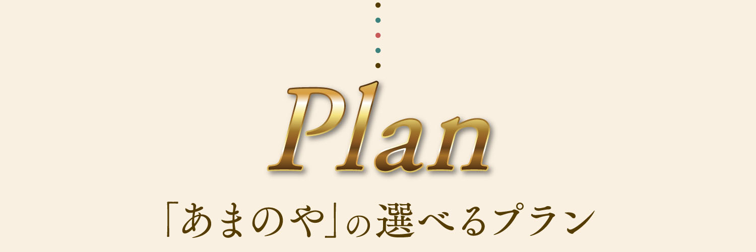 「あまのや」の選べるプラン