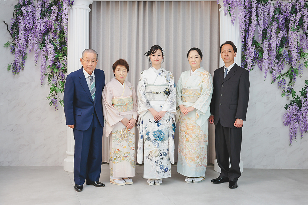 あまのやで家族で成人式の前撮り撮影